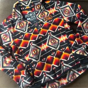 Powder River Outfitters kids Aztec pullover sweater with pockets size small or 8